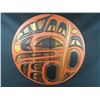 Image 1 : JIM CHARLIE (B.1967) SQUAMISH NATION, RAVEN PANEL, 25" DIAMETER