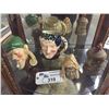 Image 1 : SHELF LOT OF PORCELAIN CIGAR FIGURINES