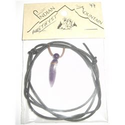 AMETHYST INDIAN MOUNTAIN NECKLACE