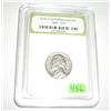 Image 1 : 1958 EARLY JEFFERSON NICKEL CERTIFIED BY INB *INTERNATIONAL NUMISMATIC BUREAU* SERIAL # 2215951556!!
