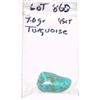 Image 1 : BEAUTIFUL NATURAL TURQUOISE 45.00 CARATS/9 GRAMS *MINED IN ARIZONA* POLISHED STONE!! ITEM CAME OUT O