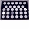 1988 to 2015 Canada 1oz .999 Fine Silver Maple Leaf Coins in Blue Velvet Display case (28 coins)