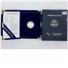 1989-P United States $5 1/10oz Proof Gold Coin with all original mint packaging. Coin contains 91.7 