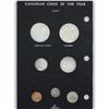 1957 Canadian Coins of the Year 6-coin Silver set with Commemorative Silver dollars