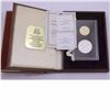 1974 Turks and Caicos Islands 2-coin Churchill Commemorative Proof 20 Crown .925 Silver and 100 Crow