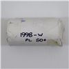 Image 1 : 1998-W Mint Mark Canada 50-cent Roll of 20pcs. Scarce! Mint set issued only