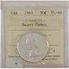 Image 1 : 1961 50 cent ICCS Certified PL-66 HEAVY CAMEO FINISH