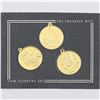 Image 1 : Franklin Mint 3-coin Medallion set, coin comes in Official Decorative Holder.