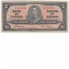 Image 1 : 1937 BC-22c Canada $2 Banknote prefix Z/B  Coyne/Towers signature