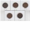 Image 1 : Mixed lot of Canada large cents 1911 to 1919. 5pcs