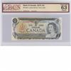 Image 1 : 1973 Bank of Canada $1 Note BCS Certified CHOICE UNCIRCULATED MS-63. EAJ8504118