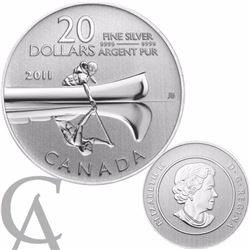 2011 $20 Pure Silver Coin - Canoe (#2 in the 20 for 20 series) No TAX