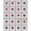 Image 1 : Mixed page of 20 Canadian 1-cent Decimal coins - Oldest Date 1992