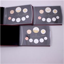 2009, 2010 and 2011 Canada Commemorative Proof Double Dollar Set RCM issue with all original Mint pa