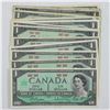 Image 1 : Group lot of 15 x 1967 Commemorative $1.00 notes.