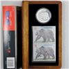 Image 1 : RCM issue 2004 Great Grizzly Bear $8 Silver Coin and Stamp Set.