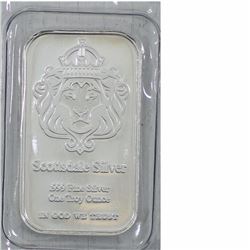 Scottsdale 1oz. .999 Fine Silver One Troy Ounce bar sealed. (no tax)