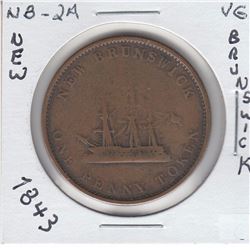 1843 Token New Brunswick NB-2A