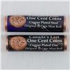 Image 1 : 2012 Special Wrapped Magnetic and 2012 Special Wrapped Non Magnetic Canada 1-cent Original Rolls of 