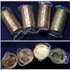 Image 1 : Estate lot of 4x 2008-2012 Canada Original Wrapped Commemorative Loon Dollar Rolls of 25pcs