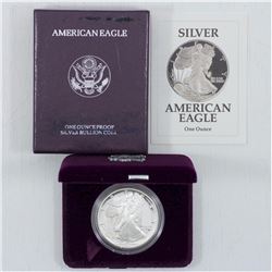 1991 1oz. .999 Fine  American Silver Eagle with Original Display. (tax Exempt)