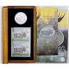 Image 1 : 2004  Canada $5 silver Majestic Moose Limited Edition Coin and Stamp set.