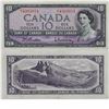 Image 1 : 1954 Bank of Canada 3-digit RADAR $10; cat code BC-40b, H/T4303034