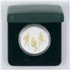Image 1 : 2012 Gold Plated Proof Silver Dollar - War of 1812 (1812-2012) Coin comes encapsulated with display 