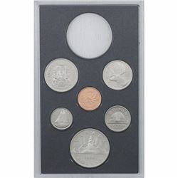 1986 frosted proof Canada 6-coin Set broken from the official Proof Double Dollar set issued by the 