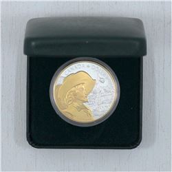 1608-2008 Gold Plated Proof Silver dollar commemorating the 400th anniversary of Quebec city Coin co