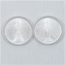 2x 1976 Montreal Olympics $5  Silver coins. You will receive the 1976 $5 Fencing and the 1976 $5 Oly