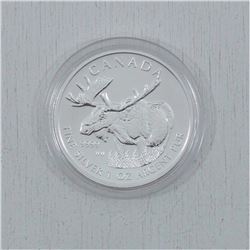 2012 Canada Wildlife series 1oz .999 Fine Silver Moose coin, sold as is no returns  (Tax exempt)