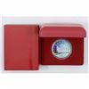 Image 1 : 2014 Canada 1oz .9999 Fine Silver Colourized maple leaf coin with red display box. (Tax Exempt)