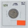 Image 1 : 1858 United States 1-cent Large letters (sold as is, no returns ) please view scan.