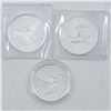 Image 1 : 3 x Canada Bird commemorative $5 Silver Maple Leafs.  Three different types. NO Tax