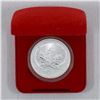 Image 1 : 2002 privy mark $5 horse Silver Maple Leaf with red box and capsule (no tax)