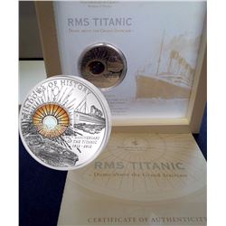 2012 Cook Island $10 Windows of Heaven - RMS Titanic Sterling Silver Coin