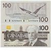 Image 1 : 1988 Bank of Canada $100; cat code BC-60a-i, BJF3752678