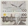 Image 1 : 1988 Bank of Canada $100; cat code BC-60a-i, BJF4467983.