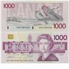 Image 1 : 1988 Bank of Canada $1000; cat code BC-61a, Thiessen-Crow, EKA1359264 in Very Fine Condition.