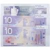 Image 1 : Run of three 3 digit RADAR $10.00 notes from the Bank of Canada all in UNC or better condition. You 