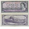 Image 1 : 1954 Replacement $10.00 note from the Bank of Canada; cat code BC-40bA, Beattie-Rasminsky signatures