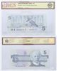 Image 1 : 1986 Replacement $5.00 note from the Bank of Canada; cat code BC-56cA-i, Bonin-Thiessen signatures, 
