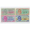 Image 1 : Group lot of 4 x Military Payment Certificates from the United States. You will receive the followin