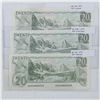 Image 1 : Complete signature type set of the 1979 $20.00 note in VF or better condition. You will receive thre
