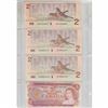 Image 1 : Estate lot of 4x 1974/1986 Canadian $2 Bank notes