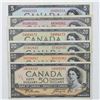 Image 1 : Estate lot of 6x 1954 Banknotes with a total face value of $155! They come in denominations of $5, $
