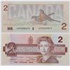 Image 1 : 1986 Canada $2  Thiessen Crow  EGP Banknote