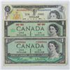 Image 1 : Group lot of 3 x $1.00 notes; one from each of the last three series produced by the Bank of Canada.