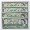 Image 1 : Complete signature type set of the 1954 $1.00 series. You will receive 4 notes, one of each signatur